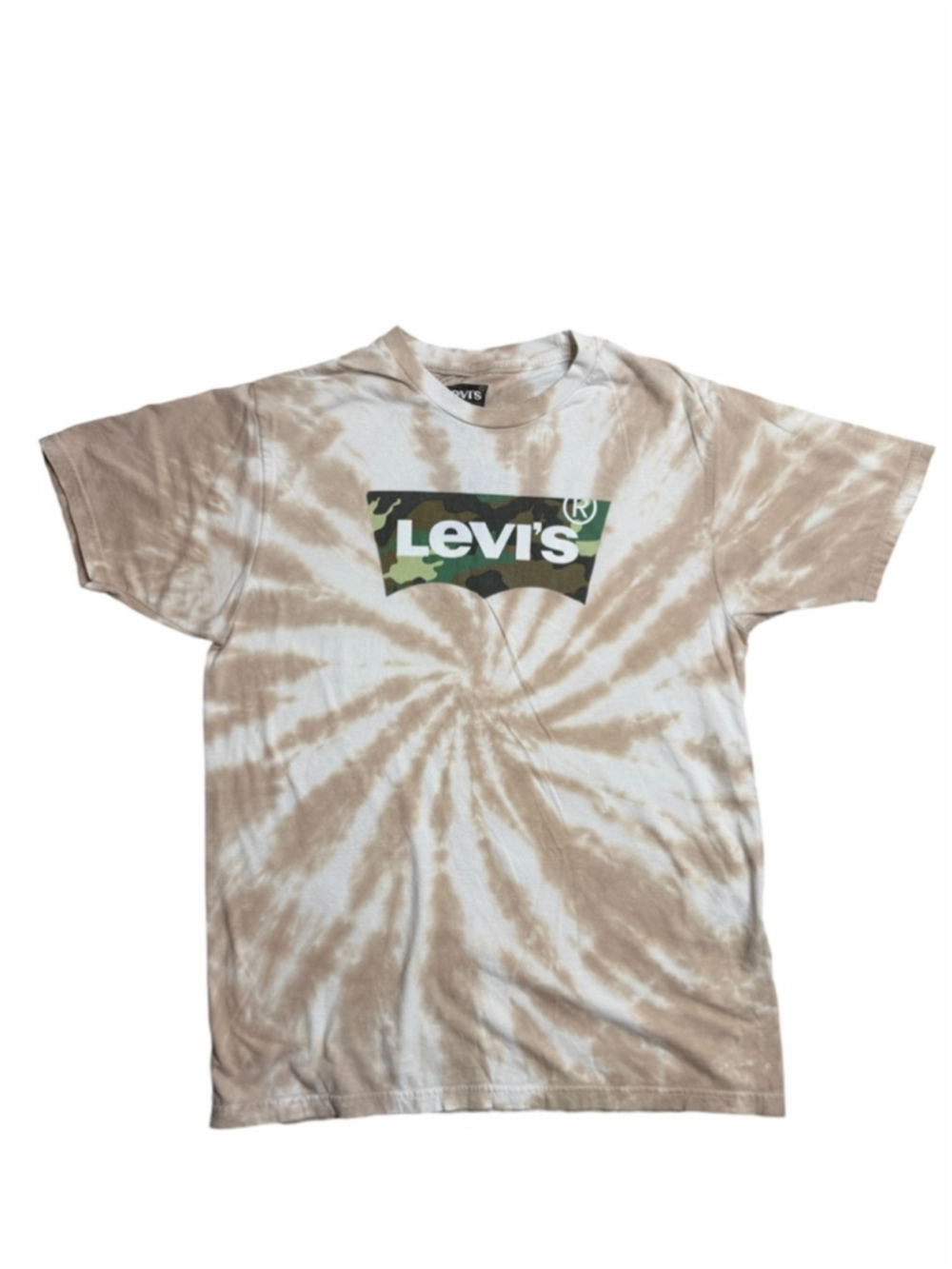 Levi’s Tie Dye Camo Batwing Logo Graphic T-Shirt Men’s Medium - Picture 2 of 5